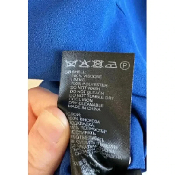 Reiss 3/4 Sleeve Cora Shift Dress - Blue - Picture 6 of 8